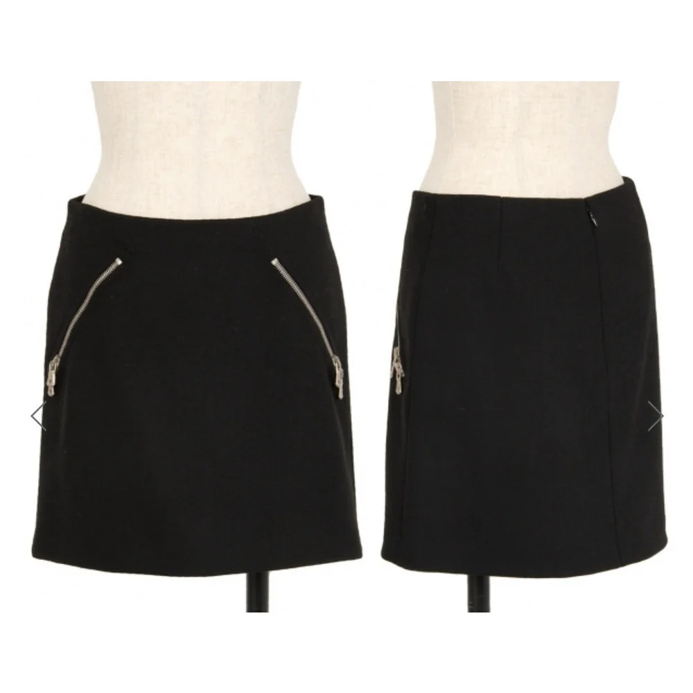 Dolce Gabbana Wool Blend Mini Skirt Leopard Black US 4
